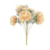 Bouquet de fleurs en soie pivoine artificielle pour mariage Arrangements floraux décoration de la maison Faux fleurs plantes fête décor à la maison