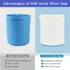 All Mesh Bubble Hash Bags 5 Gallon 8 Bag Herbal Bag Extractor Kit Extraction Filtration Bags Set with Pressing Screen