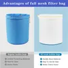 Alle mesh bubble hash bags 5 gallon 8 tas kruidentas extractor kit extractie filtratietassen instellen met een drukscherm