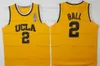 UCLA BRUINS College Basketbal Jersey Bill Walton Kevin Love Lonzo Ball Zach Lavine Russell Westbrook Reggie Miller Stitched White Blue Yellow Size S-2XL Topkwaliteit