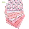 Chainho,8pcs/Lot,Pink Floral Series,Printed Twill Cotton Fabric,Patchwork Cloth,DIY Sewing Quilting Material For Baby&Children 210702