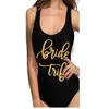 Bachelorette Party Supplies Swimsuit Bride & Bride Squad Lady Swimsuit Beachwears Bride To Be Wedding Party Decoration 210610