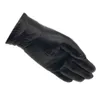 Men's Fashion Sheepskin Genuine Leather Cotton Lining Winter Gloves Keep Warm Driving Riding Outdoor Black New 202