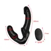 Nxy Vibrators Sex Strapless Strap on Gode pour Couples Strapon Lesiban Télécommande sans fil Double têtes Jouets pour adultes 1220