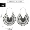 Dangle Chandelier LIMARIO 10 Style Vintage Antique Silver Color Earrings For Women Hollow Carve Flowers Gypsy Tribal Ethnic8847606