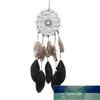 45 cm Handgjorda Dreamcatcher Black Feather Lace Dream Catcher Bead Hängande dekoration Ornament Gift för bil / heminredning LZ0398