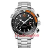 U1 mens watches full stainless steel Japan VK64 quartz movement 5ATM waterproof chronograph wristwatch montre de luxe