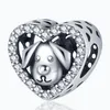 Другое 2022 FIT Браслет Ожерелье в форме сердца Pet Stone Plata de Ley Charm Bead Lady Diy Jewelry Gift Rita22