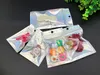 Small to Big Sizes Self Seal Bags Hologram Holographic Clear for Zip Resealable Plastic Retail Lock Packaging Bags Zipper Mylar Bag Package Pouch