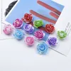 500/1000 pcs multicolore PE roses mariage fleurs décoratives décorations de Noël pour la maison accessoires de mariée fleurs artificielles Y201020