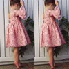 Mignon enfant en bas âge enfant bébé fille à manches longues fête florale princesse boho robe de concours Q0716