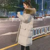 Veste d'hiver ample en coton matelassé femme mi-longue épaissie étudiante en duvet coréen 210910