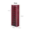 Multi Tiers Dust Proof Portable Steel Stapelbar förvaringssko Rack Non-Woven Fabrics Cabinet Organizer Shoes Rack Shoe Storage 2103287f