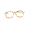 Gözlük Pin Gözlük Çerçeve Metal Rozeti Broş Giyim Aksesuarları Broş