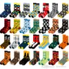 Utomhus Street Style Women Cotton Socks Middle Tube Unisex High Quality Printed Sock Soft Hosiery Halloween Julklapp