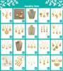 Anniyo petite pièce de monnaie ensemble de bijoux filles collier boucle d'oreille Bracelet anneau couleur or arabe bijoutier métal pièces pour enfants #049706
