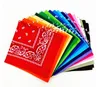 54*54CM Cotton Novelty Double Sided Print Paisley Bandanas Cowboy Bandana Handkerchiefs Paisley Print Head Wrap Scarf