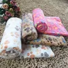 hund kennlar filt husdjur kastar husdjur flannell matta super mjuk fluffig premium fleece doggy paw print filtar valp katt 3 färger