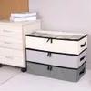Novo estilo caixa de armazenamento dobrável para sapatos guarda-roupa organizador organizador peock sutiã sutiã algodão saco de armazenamento sob cama de armazenamento 210315