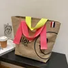 Algodão de impressão dupla face smiley saco de face 2021 literatura japonesa Arte feminina sacos combinando bolsa de grande capacidade de bolsa de moda carteira
