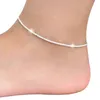 glaring Silver Plate ankle bracelet for women Foot Jewelry Inlaid Anklets Bracelets on a Leg Personality Gift ZWL695