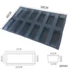 Goldbaking Perfored Silicone Square Bread Forms Non Stick Bakery Tray Sheets Silicone Mold For Loaf Pan 210225