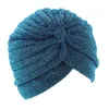 Beanie/Skull Caps Unisex Turban Cap Musulmano Hijab Twist Knot Wrap Head Hat Beautiful Fashion Comfort Bonnet Turbante Multicolor Warm Oliv22