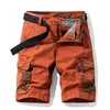 Drop Cotton Cargo Shorts Mens Casual Workout Militär Mäns Camouflage Multi-Pocket Kort Byxor Män Pant 210713