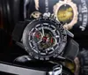 Montre de Luxe Luxury Mens Watches Leer Volledig functionele automatische beweging Men kijken Fashion Male horloges sportpols238j