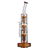 hookahs double chamber with arm tree perc diffuser glass bongs