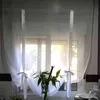 リビングルームのためのモダンショートキッチンチュールホーム透明な薄いカーテンドレープ窓voile4793061