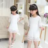 Kids new summer autumn lace dress white large size girls dress princess 3 4 6 8 10 12 14 16 18 years old baby girl clothes 210303