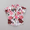 Top-Selling Children's Wear Hawaii Style Southeast Asia 1-4-Year-Old 12M-4T Boy Short-Sleeved Suit 2-Piece Summer 2021 New X0802