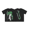 Moda para hombre Blanco Snake T Shirt Famosa Designer Camiseta Big V Hip Hop Hombres Hombres Mujeres Manga corta S-XL