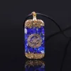 Lapis lazuli orgone energi hängande natursten halsband reiki kristall helande smycken för kvinnor 210721
