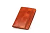 Portefeuille de couverture de porte-passeport en cuir antiblocage de haute qualité avec fermeture élastique