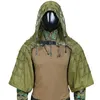 Jaktset Tactical CS Träningskläder med garn Sniper Camouflage Mesh Ghillie Suits Foundation Outdoor Shooting Jacka