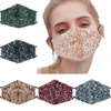 Nuova maschera per il viso per adulti colore tre strati tridimensionale protezione solare estiva maschera in cotone traspirante antipolvere maschere con paillettes