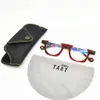 OCCHIALI da vista ottici per uomo donna Retro 372 Style Anti-Blue Light Lens Plate Half Frame con scatola