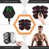 Muscle Stimulator EMS Abdominal Hip Trainer LCD Display Toner USB Abs Fitness Training Home Gym Weight Loss Body Slimming 220111
