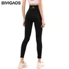 Bivigaos Body Shaper Flower Fat Burning Sleep Byxor Hög Elastisk Sport Fitness Leggings Kvinnor Svart Formning Skjut upp Leggings 211019