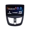 Lettore DVD per auto da 10 pollici Radio GPS FM AM Sistema audio video Android WiFi USB Navigazione vocale multimediale per PEUGEOT 207