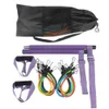 Widerstandsbänder Set Pilates Bar Yoga Gummiband Tragbare Trainingsgeräte für Zuhause H1026
