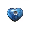 Heart Natural Fluorite Quartz Crystal Pipe 40 50 60mm Smoking Cigarette Stone Tobacco Hand Filter Spoon Pipes With Metal Bowl Mesh Tool