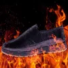 Invierno Beijing zapatos de tela hombres botas de algodón de mediana edad y padre mayor cálido ocio felpa ocio antideslizante