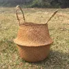 New Arrival Seagrass Wickerwork Basket Rattan Hanging Flower Pot Dirty Laundry Hamper Storage Basket Free Shipping