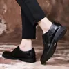 Brązowe buty dla mężczyzn Formalna skóra Moda Luksusowy Mens Designer Comfort Classic Dress Loafers Zapatos de Hombre