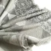 Höst- och vinter Nytt slipsfärgat Tassel Silk Sarf Fashion Trend Decorative Shawl5374916