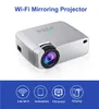 D40W WIFI Mirroring 1600 LMS Mini Projector Protable Projector Ondersteuning Telefoon USB 3.5mm Jack LED Lamp Home Entertainment Projector Best Gift