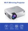 D40W WiFi Mirroring 1600 lms Mini Projecteur Protable projecteur Support Téléphone USB 3.5mm jack Lampe LED Projecteur de divertissement à domicile Meilleur cadeau